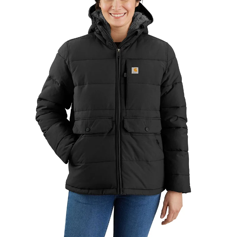 Women's knee - length wool blend coats with a fur collar for added warmthCarhartt Montana Relaxed Fit Insulated Jacket Women's knee - length wool blend coats with a fur collar for added warmthCarhartt Montana Relaxed Fit Insulated Jacket