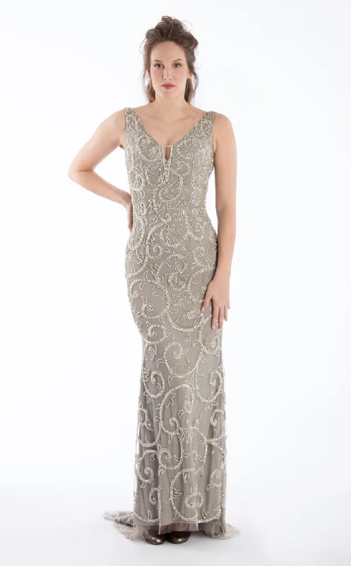 A - line formal dresses with beaded lace appliques for formal eventsChic and Holland HF1233 Dress A - line formal dresses with beaded lace appliques for formal eventsChic and Holland HF1233 Dress