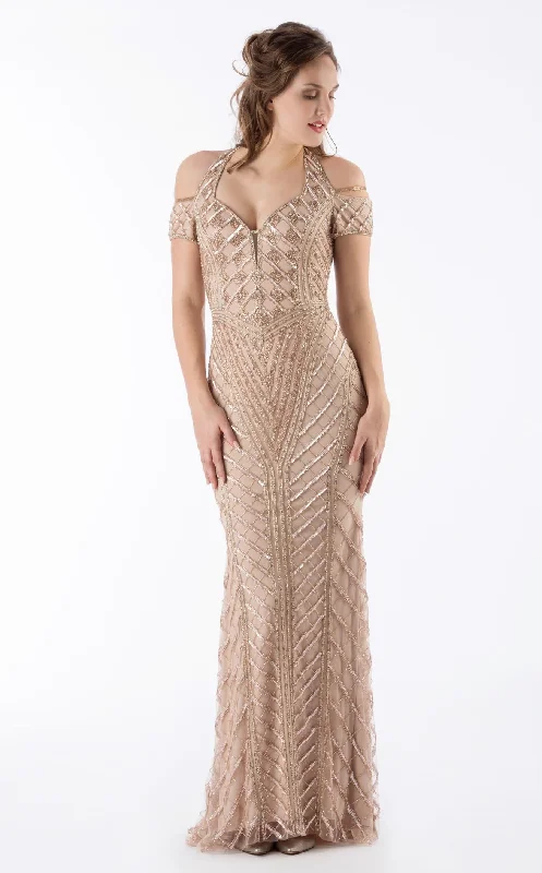 Formal dresses with one - shoulder ruffled straps and sequined bodices for a trendy and eye - catching lookChic and Holland HF1251 Dress Formal dresses with one - shoulder ruffled straps and sequined bodices for a trendy and eye - catching lookChic and Holland HF1251 Dress