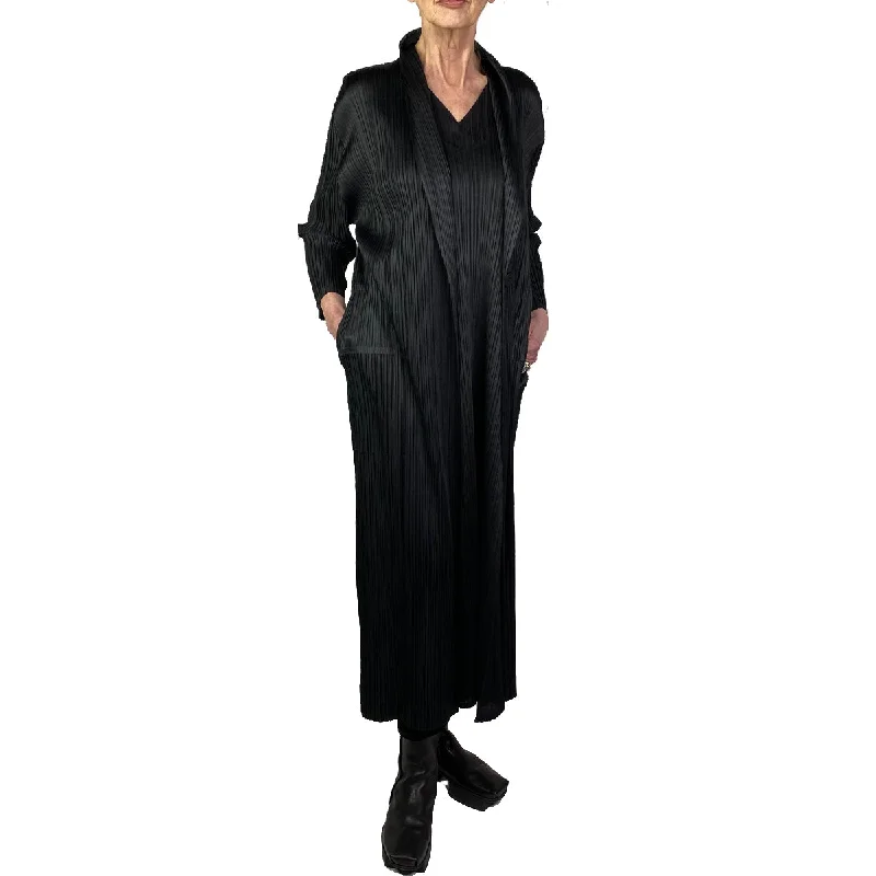 Shearling - lined women's leather coats for ultimate warmth and luxuryMC LONG COAT