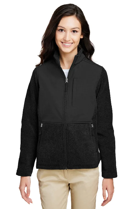 Women's denim jackets with a patchwork design for a bohemian and artsy styleCore 365 Womens Journey Summit Hybrid Full Zip Jacket - Black Women's denim jackets with a patchwork design for a bohemian and artsy styleCore 365 Womens Journey Summit Hybrid Full Zip Jacket - Black