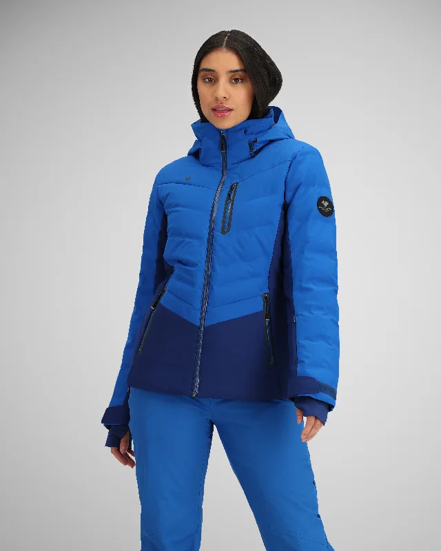 Women's waterproof rain jackets in bright yellow for high - visibility outdoor activitiesCosima Down Jacket | Blazer 23 Women's waterproof rain jackets in bright yellow for high - visibility outdoor activitiesCosima Down Jacket | Blazer 23