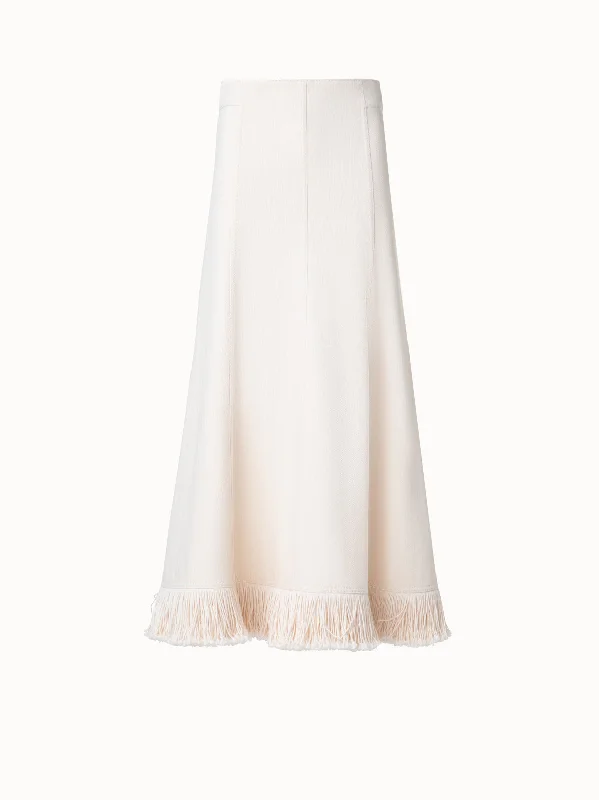 Women's long - length wool blend jackets for a warm and stylish winter lookDenim Midi Skirt with Fringes Women's long - length wool blend jackets for a warm and stylish winter lookDenim Midi Skirt with Fringes