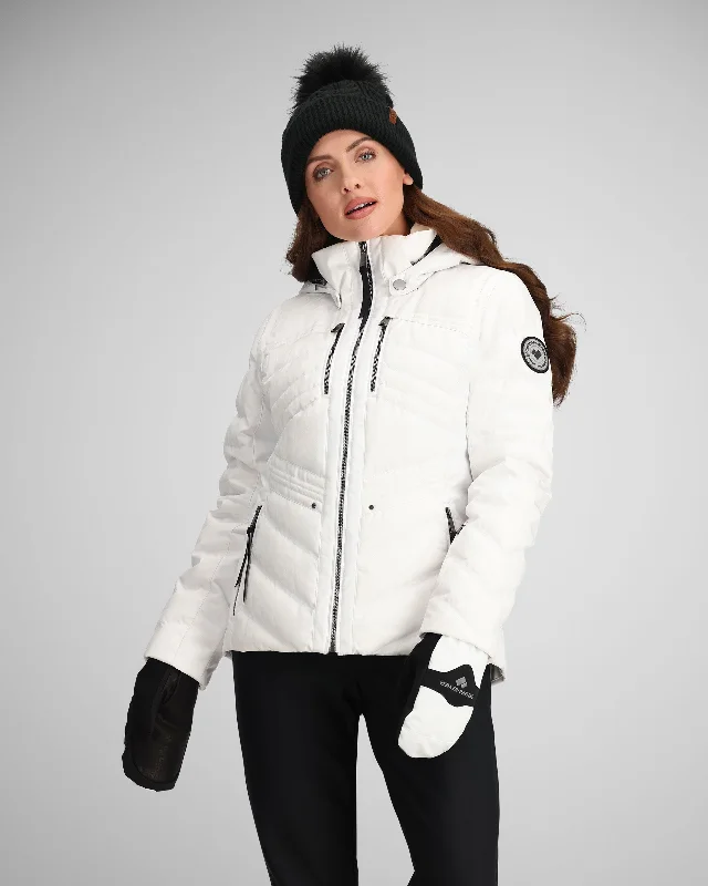 Women's denim jackets with distressed details for a casual and edgy lookDevon Down Jacket | White Zebra Women's denim jackets with distressed details for a casual and edgy lookDevon Down Jacket | White Zebra