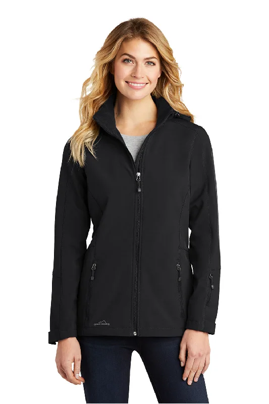 Women's long - length wool blend jackets for a warm and stylish winter lookEddie Bauer Womens Water Resistant Full Zip Hooded Jacket - Black Women's long - length wool blend jackets for a warm and stylish winter lookEddie Bauer Womens Water Resistant Full Zip Hooded Jacket - Black