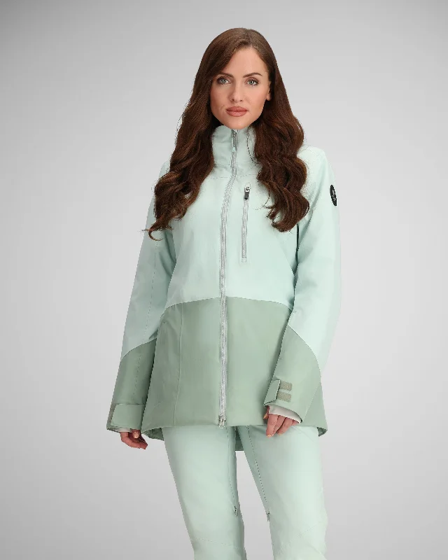 Women's pea coats in a plus - size fit for a flattering and warm winter coatFirst Chair Jacket | Glacial Ice Women's pea coats in a plus - size fit for a flattering and warm winter coatFirst Chair Jacket | Glacial Ice