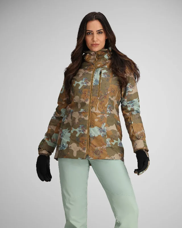 Women's denim jackets with distressed details for a casual and edgy lookFirst Chair Jacket | Vintage Camo Women's denim jackets with distressed details for a casual and edgy lookFirst Chair Jacket | Vintage Camo