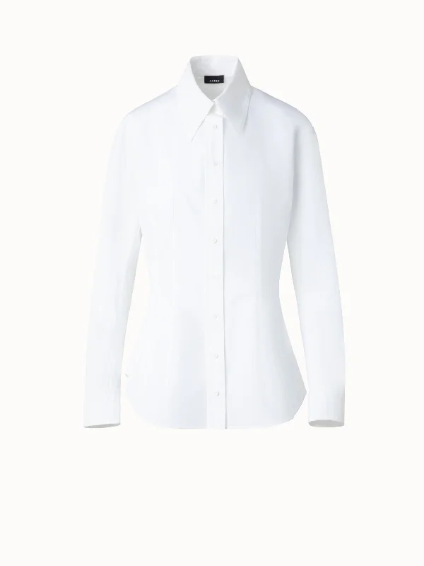 Women's long - line cardigan jackets in a soft knit for a cozy and elegant lookFitted Cotton Blouse Women's long - line cardigan jackets in a soft knit for a cozy and elegant lookFitted Cotton Blouse