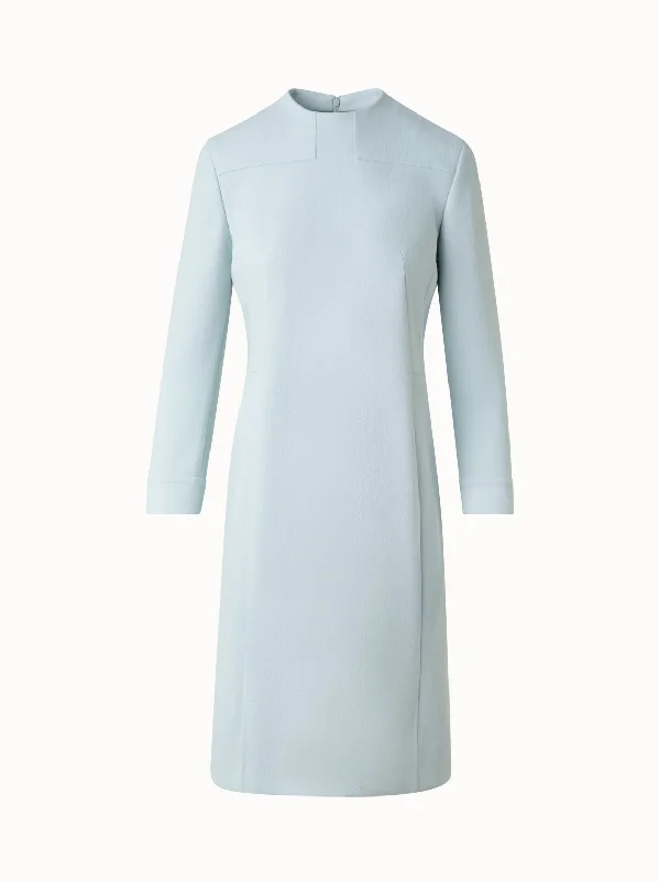 Women's bomber jackets with a holographic finish for a futuristic and eye - catching lookFitted Sheath Dress in Wool Double-Face Women's bomber jackets with a holographic finish for a futuristic and eye - catching lookFitted Sheath Dress in Wool Double-Face