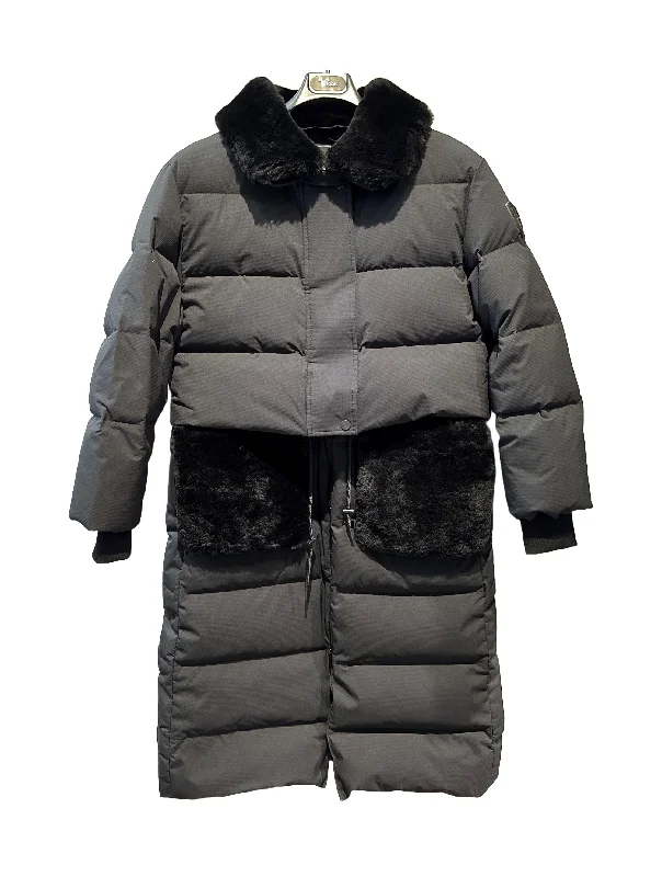 Women's cropped leather jackets with silver zippers for a punk - inspired outfitForma Women's 2-in-1 Long Quilted Jacket Women's cropped leather jackets with silver zippers for a punk - inspired outfitForma Women's 2-in-1 Long Quilted Jacket