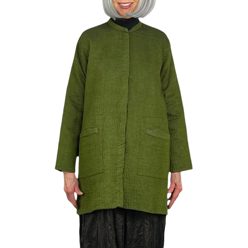 Women's double - breasted tweed jackets in classic colors for a sophisticated office lookQUILTED KAFTAN JACKET Women's double - breasted tweed jackets in classic colors for a sophisticated office lookQUILTED KAFTAN JACKET
