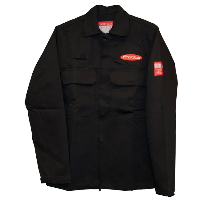 Women's cropped leather jackets with silver zippers for a punk - inspired outfitFronius Bizweld Welding Jacket Women's cropped leather jackets with silver zippers for a punk - inspired outfitFronius Bizweld Welding Jacket
