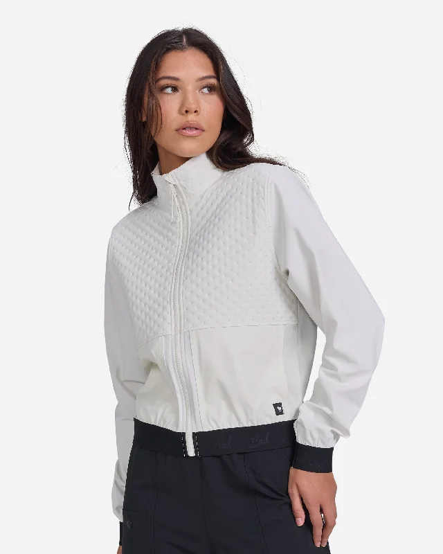 Women's cropped leather jackets with silver zippers for a punk - inspired outfitHybrid Jacket Women's cropped leather jackets with silver zippers for a punk - inspired outfitHybrid Jacket