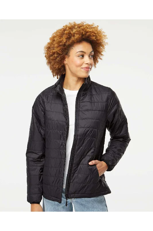 Women's trench coats with a removable belt for customizable stylingIndependent Trading Co. Womens Wind & Water Resistant Full Zip Puffer Jacket - Black Women's trench coats with a removable belt for customizable stylingIndependent Trading Co. Womens Wind & Water Resistant Full Zip Puffer Jacket - Black