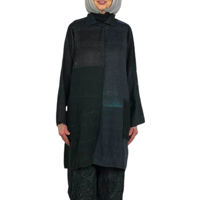Water - resistant women's trench coats with adjustable cuffs for rainy daysJAIPUR PATCH A-LINE DUSTER Water - resistant women's trench coats with adjustable cuffs for rainy daysJAIPUR PATCH A-LINE DUSTER