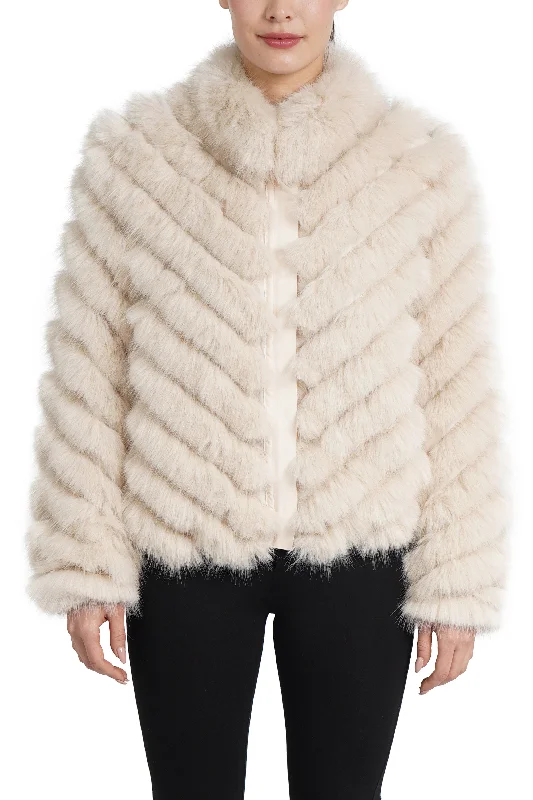 Women's longline double - breasted camel coats for a sophisticated lookJulissa Faux Fur Reversible Jacket Women's longline double - breasted camel coats for a sophisticated lookJulissa Faux Fur Reversible Jacket