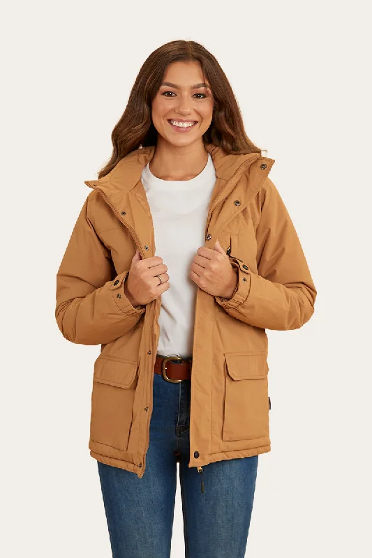Women's cropped leather jackets with a fringe detail for a western - inspired outfitKickback Womens Jacket - Tawny Brown Women's cropped leather jackets with a fringe detail for a western - inspired outfitKickback Womens Jacket - Tawny Brown