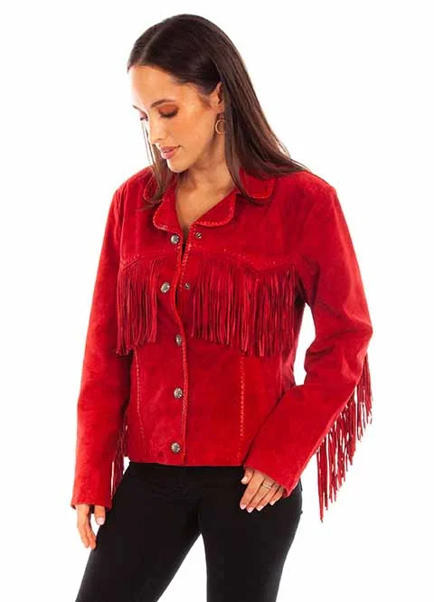 Petite women's wool blend coats with a tailored fit for a flattering silhouetteWomen's Scully Fringe Jacket #L1080