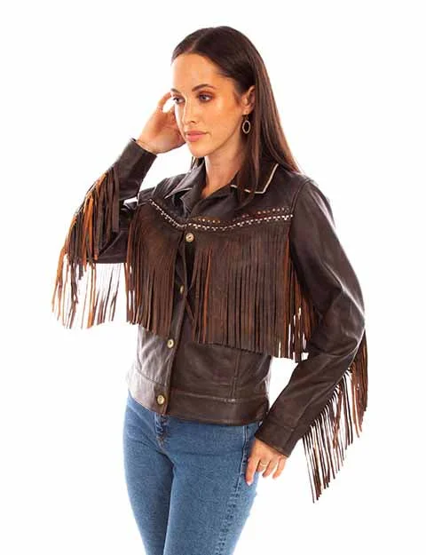 Shearling - lined women's leather coats for ultimate warmth and luxuryWomen's Scully Fringe Jacket #L1114 Shearling - lined women's leather coats for ultimate warmth and luxuryWomen's Scully Fringe Jacket #L1114