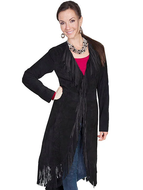 Belted women's cashmere coats in soft pastels for a luxurious feelWomen's Scully Suede Fringe Maxi Coat #L19-19 Belted women's cashmere coats in soft pastels for a luxurious feelWomen's Scully Suede Fringe Maxi Coat #L19-19