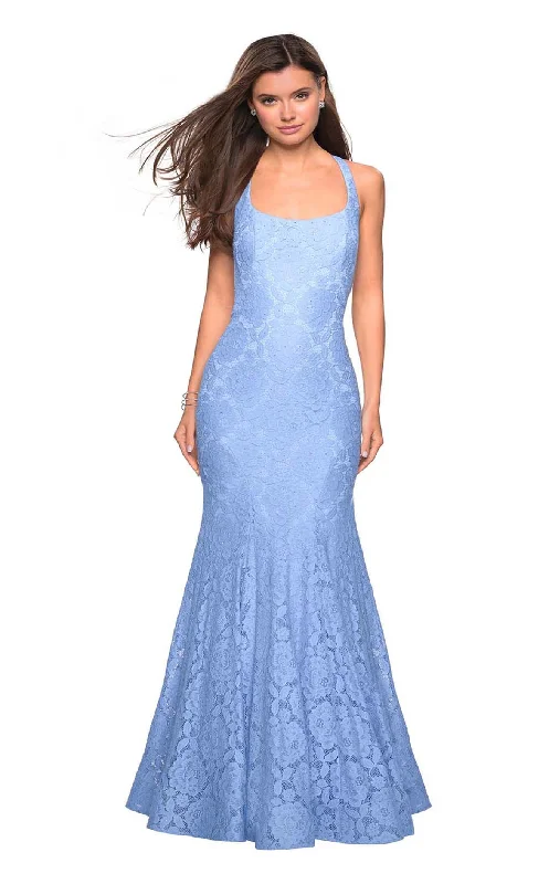 Formal dresses with gathered bodices and wide - leg skirts for a comfortable and stylish silhouetteLa Femme 27484 Dress Formal dresses with gathered bodices and wide - leg skirts for a comfortable and stylish silhouetteLa Femme 27484 Dress