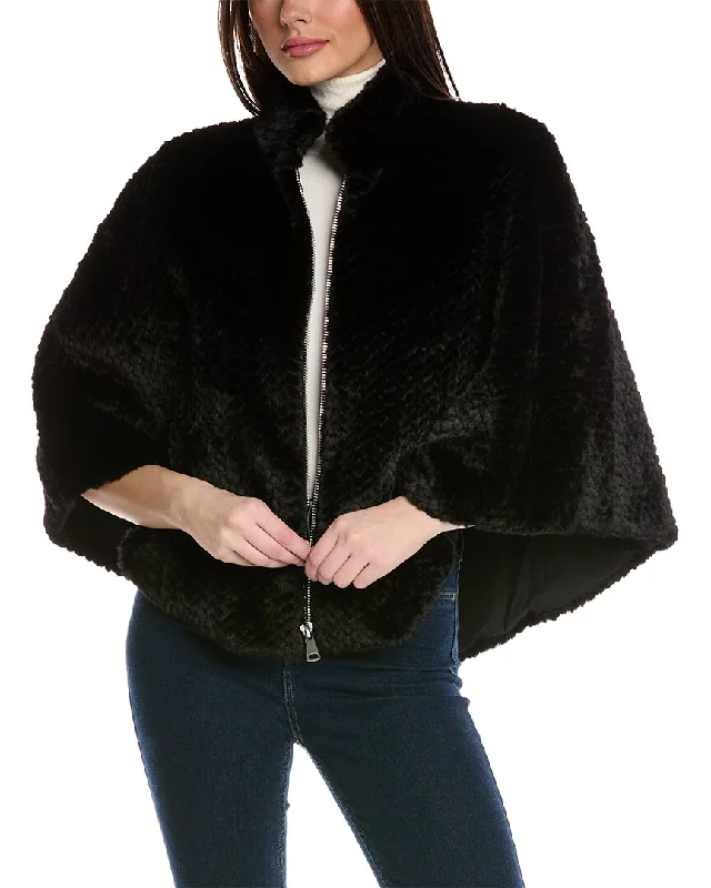 Women's longline double - breasted camel coats for a sophisticated lookLa Fiorentina Zipper Cape Women's longline double - breasted camel coats for a sophisticated lookLa Fiorentina Zipper Cape