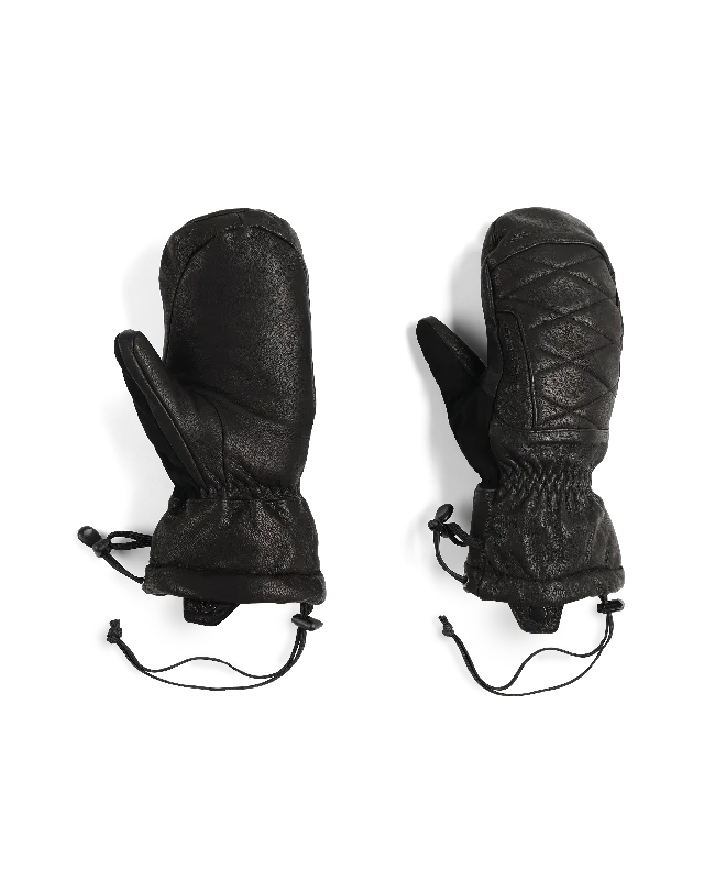 Women's cropped leather jackets with silver zippers for a punk - inspired outfitLeather Down Mitten Women's cropped leather jackets with silver zippers for a punk - inspired outfitLeather Down Mitten