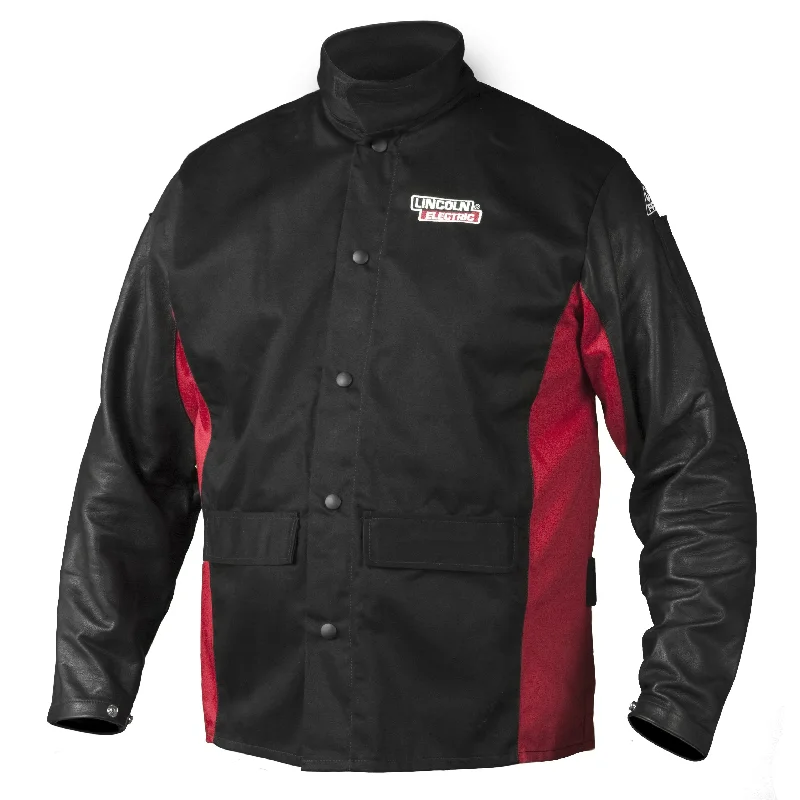 Women's shearling - lined suede jackets for ultimate warmth and luxuryLincoln Shadow Grain Leather-Sleeved Welding Jacket - K2987 Women's shearling - lined suede jackets for ultimate warmth and luxuryLincoln Shadow Grain Leather-Sleeved Welding Jacket - K2987