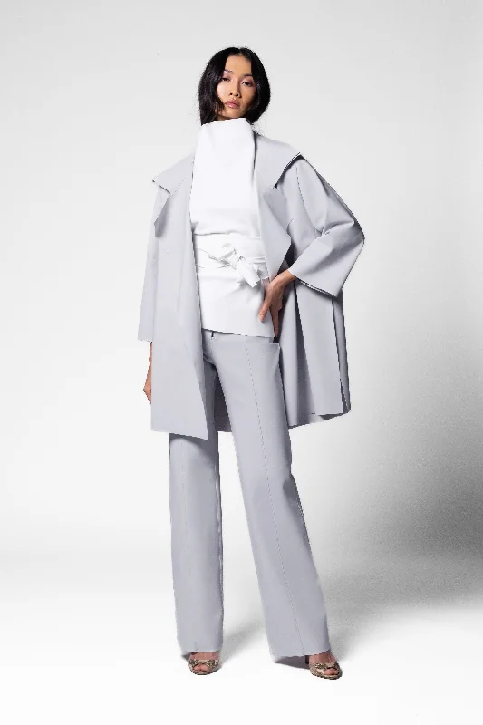 Women's longline double - breasted camel coats for a sophisticated lookLola Coat - Alabaster Women's longline double - breasted camel coats for a sophisticated lookLola Coat - Alabaster