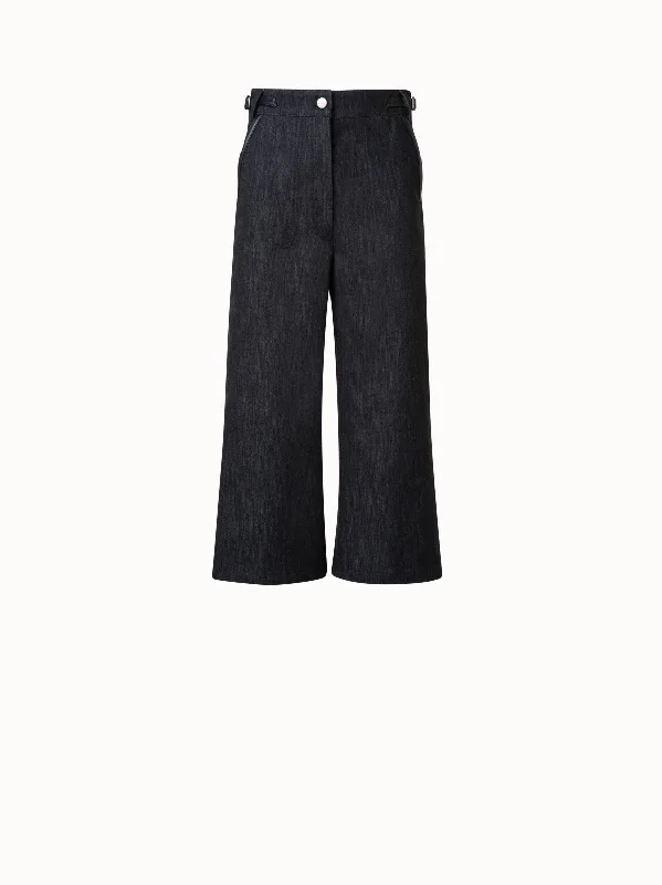 Women's shearling - lined suede jackets for ultimate warmth and luxuryLong Bermuda Pants in Cotton Denim Stretch Women's shearling - lined suede jackets for ultimate warmth and luxuryLong Bermuda Pants in Cotton Denim Stretch