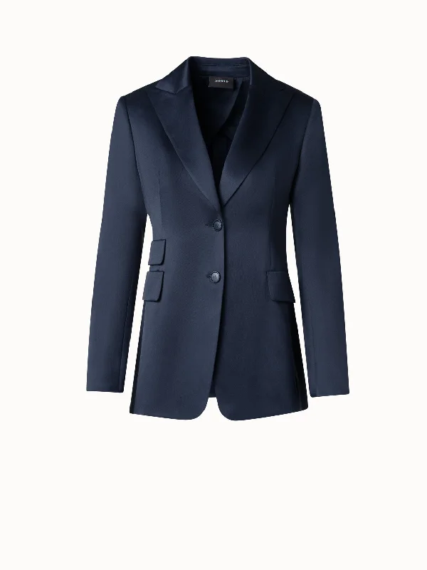 Women's shearling - lined suede jackets for ultimate warmth and luxuryLong Silk Bazer Jacket Women's shearling - lined suede jackets for ultimate warmth and luxuryLong Silk Bazer Jacket
