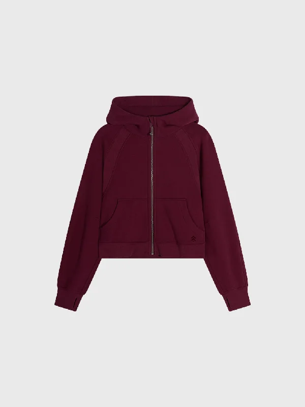 Women's bomber jackets with a holographic finish for a futuristic and eye - catching lookLULULEMON LUXE SCUBA FULL ZIP CROPPED HOODIE Women's bomber jackets with a holographic finish for a futuristic and eye - catching lookLULULEMON LUXE SCUBA FULL ZIP CROPPED HOODIE