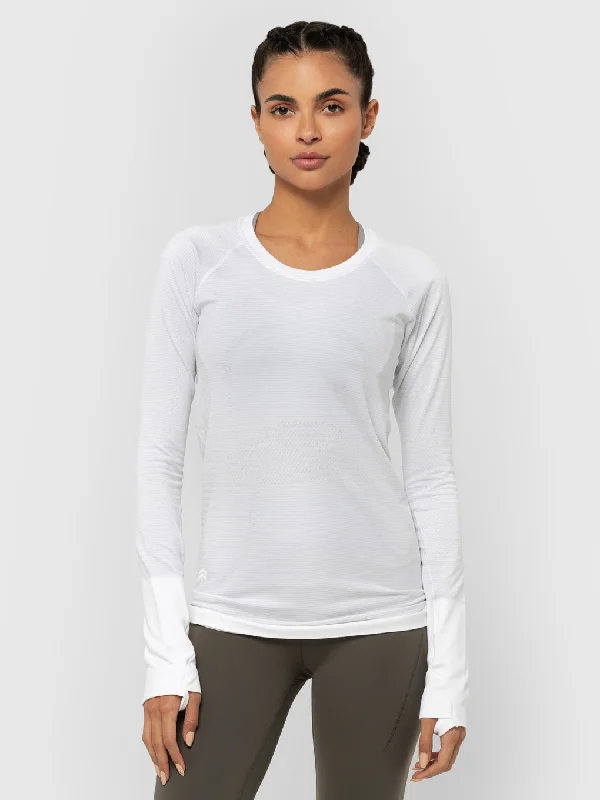 Women's long - line cardigan jackets in a soft knit for a cozy and elegant lookLULULEMON WHITE SWIFTLY TECH LS Women's long - line cardigan jackets in a soft knit for a cozy and elegant lookLULULEMON WHITE SWIFTLY TECH LS