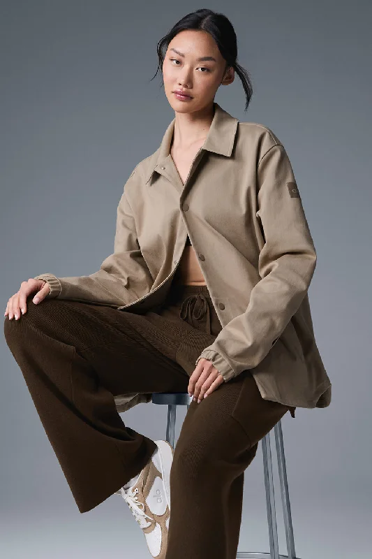 Women's faux fur coats in bright colors for a bold fashion statementEdition Sueded Jacket - Gravel Women's faux fur coats in bright colors for a bold fashion statementEdition Sueded Jacket - Gravel