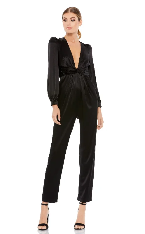 Prom dresses with metallic - colored fabrics and beaded embroidery for a glamorous promMac Duggal 2647 Jumpsuit Prom dresses with metallic - colored fabrics and beaded embroidery for a glamorous promMac Duggal 2647 Jumpsuit