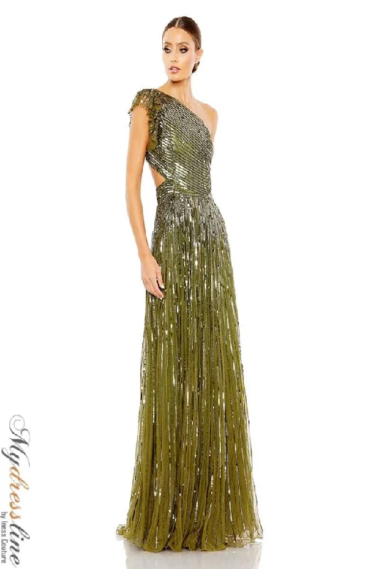 Prom dresses with geometric - cutout sleeves and flowing chiffon fabrics for a modern and airy lookMac Duggal 5565
