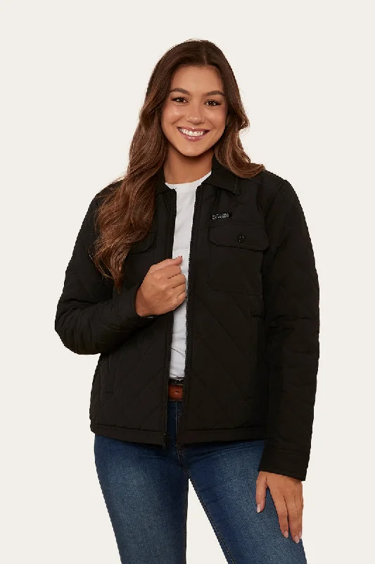 Women's military - style jackets with epaulets for a tough and fashionable appearanceMarley Womens Reversible Jacket - Black Women's military - style jackets with epaulets for a tough and fashionable appearanceMarley Womens Reversible Jacket - Black