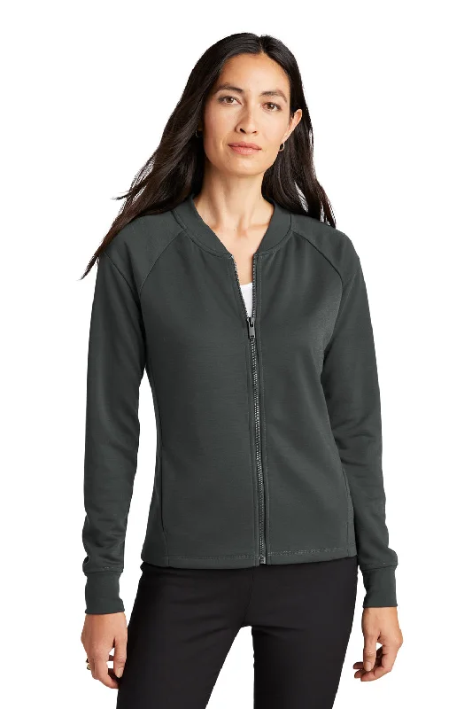 Women's bomber jackets with floral embroidery for a feminine and unique designMercer+Mettle Womens Double Knit Full Zip Bomber Jacket - Anchor Grey Women's bomber jackets with floral embroidery for a feminine and unique designMercer+Mettle Womens Double Knit Full Zip Bomber Jacket - Anchor Grey