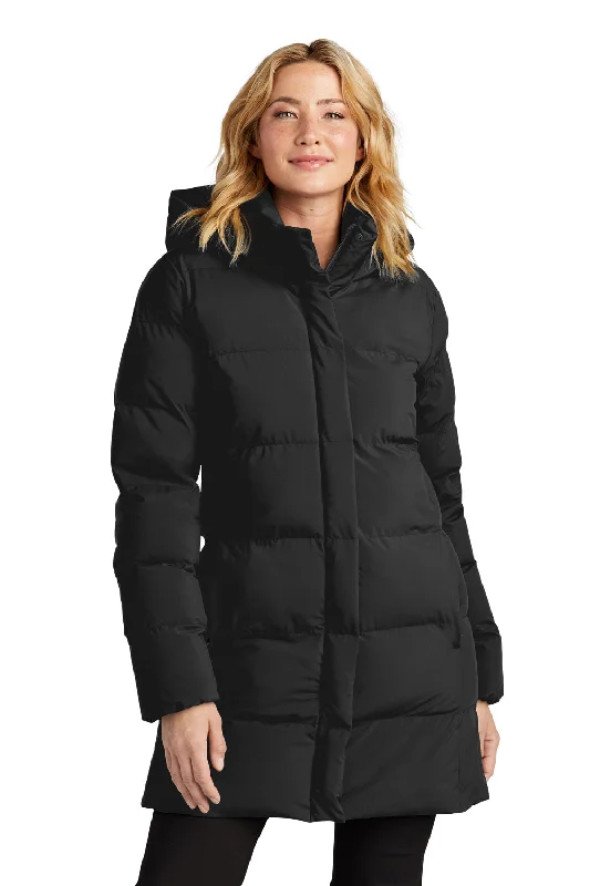 Women's denim jackets with a patchwork design for a bohemian and artsy styleMercer+Mettle Womens Water Resistant Full Zip Hooded Puffy Parka - Deep Black Women's denim jackets with a patchwork design for a bohemian and artsy styleMercer+Mettle Womens Water Resistant Full Zip Hooded Puffy Parka - Deep Black