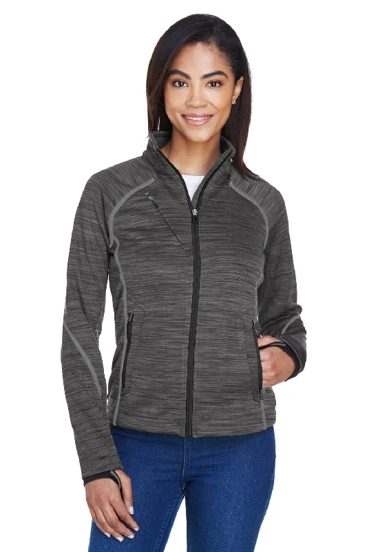 Women's military - style jackets with epaulets for a tough and fashionable appearanceNorth End Womens Sport Red Flux Full Zip Jacket - Carbon Grey/Black Women's military - style jackets with epaulets for a tough and fashionable appearanceNorth End Womens Sport Red Flux Full Zip Jacket - Carbon Grey/Black