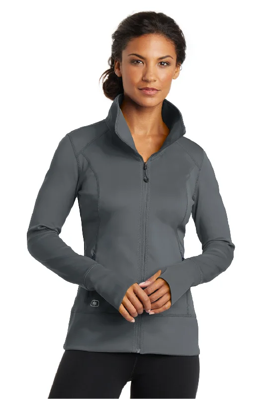 Women's trench coats with a removable belt for customizable stylingOgio Womens Endurance Fulcrum Full Zip Jacket - Gear Grey Women's trench coats with a removable belt for customizable stylingOgio Womens Endurance Fulcrum Full Zip Jacket - Gear Grey