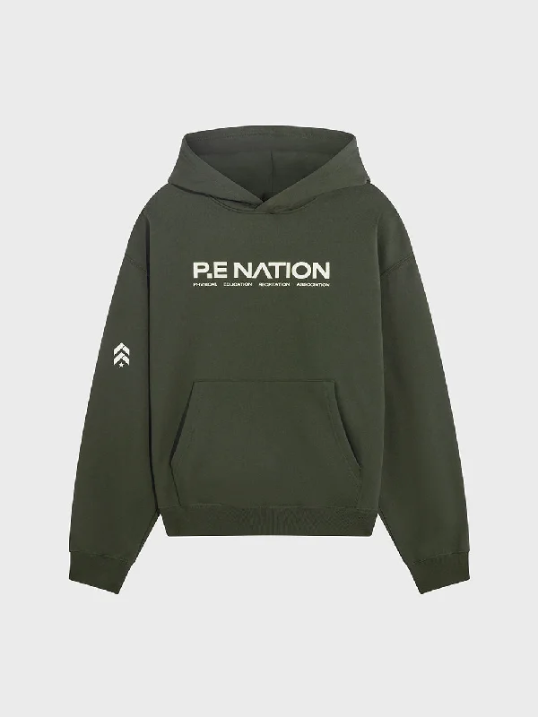 Women's cropped satin jackets in pastel shades for a glamorous evening outPE NATION FOREST NIGHT COMEBACK HOODIE Women's cropped satin jackets in pastel shades for a glamorous evening outPE NATION FOREST NIGHT COMEBACK HOODIE