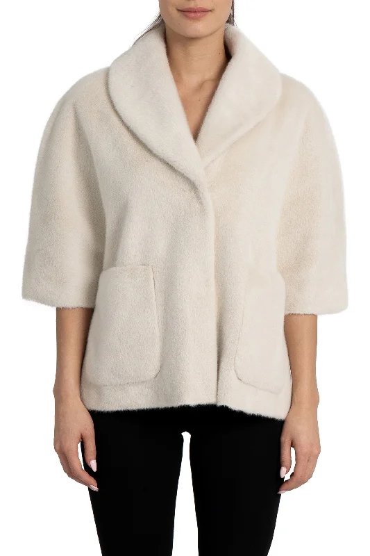 Women's pea coats with brass buttons for a nautical - inspired stylePeggy Faux Fur Topper Women's pea coats with brass buttons for a nautical - inspired stylePeggy Faux Fur Topper