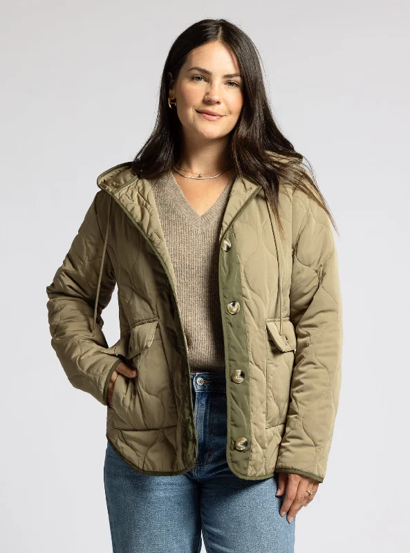 Women's longline double - breasted camel coats for a sophisticated lookPERRY JACKET