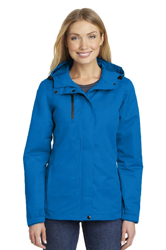 Women's double - breasted tweed jackets in classic colors for a sophisticated office lookPort Authority Womens All Conditions Waterproof Full Zip Hooded Jacket - Direct Blue - Closeout Women's double - breasted tweed jackets in classic colors for a sophisticated office lookPort Authority Womens All Conditions Waterproof Full Zip Hooded Jacket - Direct Blue - Closeout
