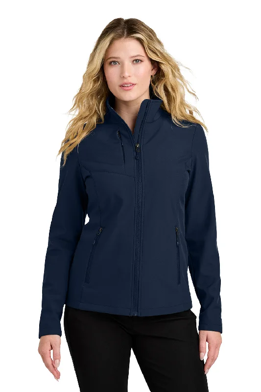 Women's waterproof rain jackets in bright yellow for high - visibility outdoor activitiesPort Authority Womens C-FREE Core Water Resistant Soft Shell Full Zip Jacket - True Navy Blue - New Women's waterproof rain jackets in bright yellow for high - visibility outdoor activitiesPort Authority Womens C-FREE Core Water Resistant Soft Shell Full Zip Jacket - True Navy Blue - New