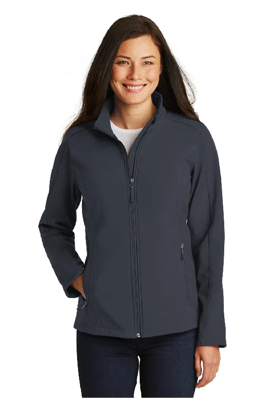Women's faux fur - trimmed denim jackets for a trendy and cozy stylePort Authority Womens Core Wind & Water Resistant Full Zip Jacket - Battleship Grey Women's faux fur - trimmed denim jackets for a trendy and cozy stylePort Authority Womens Core Wind & Water Resistant Full Zip Jacket - Battleship Grey