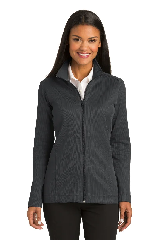 Women's moto jackets with a lace - up front for a unique and stylish touchPort Authority Womens Full Zip Jacket - Iron Grey Women's moto jackets with a lace - up front for a unique and stylish touchPort Authority Womens Full Zip Jacket - Iron Grey