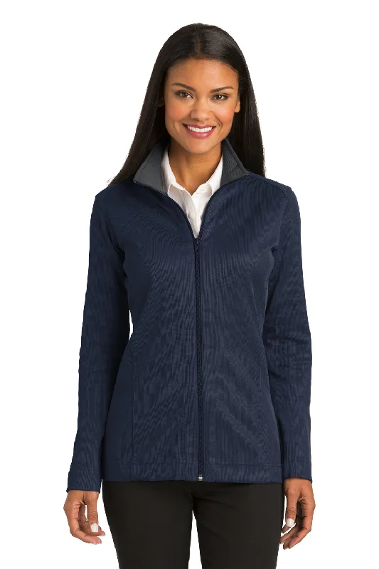 Women's bomber jackets with a holographic finish for a futuristic and eye - catching lookPort Authority Womens Full Zip Jacket - True Navy Blue Women's bomber jackets with a holographic finish for a futuristic and eye - catching lookPort Authority Womens Full Zip Jacket - True Navy Blue