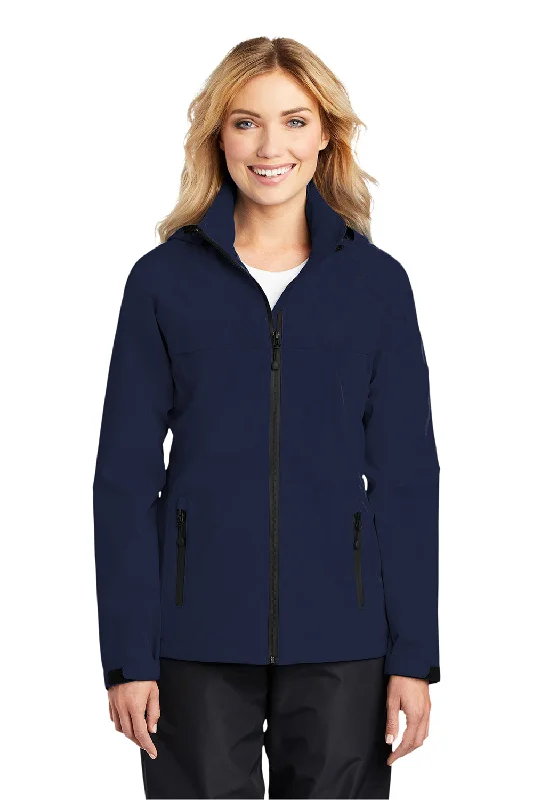 Women's windbreaker jackets with adjustable hoods for windy daysPort Authority Womens Torrent Waterproof Full Zip Hooded Jacket - True Navy Blue Women's windbreaker jackets with adjustable hoods for windy daysPort Authority Womens Torrent Waterproof Full Zip Hooded Jacket - True Navy Blue